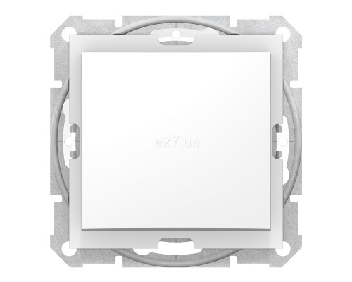 Вимикач 1-клавішний Schneider Electric SDN0100321 Sedna, білий, пластик, ip44, без підсвітки та індикації, для врізного монтажу