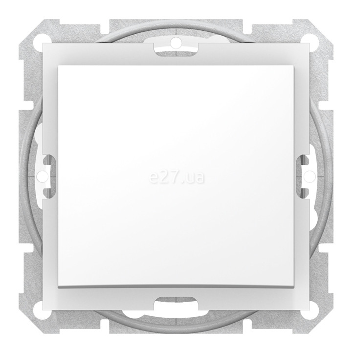 Вимикач 1-клавішний Schneider Electric SDN0100321 Sedna, білий, пластик, ip44, без підсвітки та індикації, для врізного монтажу · Schneider Electric · schneider-electric-sdn0100321