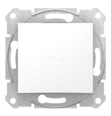 Перемикач перехресний 1-клавішний Schneider Electric SDN0500121 Sedna, білий, пластик, без підсвітки та індикації, для врізного монтажу