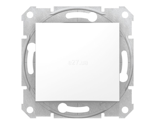 Перемикач перехресний 1-клавішний Schneider Electric SDN0500121 Sedna, білий, пластик, без підсвітки та індикації, для врізного монтажу