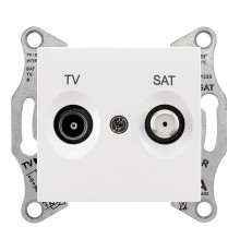 Розетка TV кінцева Schneider Electric SDN3401621 Sedna, білий, пластик, для врізного монтажу