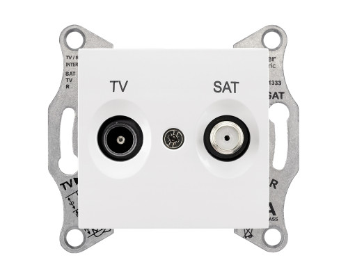Розетка TV кінцева Schneider Electric SDN3401621 Sedna, білий, пластик, для врізного монтажу