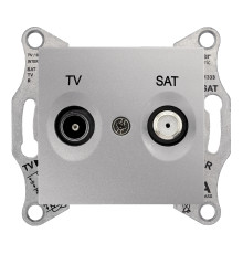Розетка TV прохідна Schneider Electric SDN3401960 Sedna, алюміній, пластик, для врізного монтажу