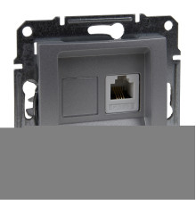 Розетка телефонна Schneider Electric SDN4101160 Sedna, алюміній, пластик, для врізного монтажу
