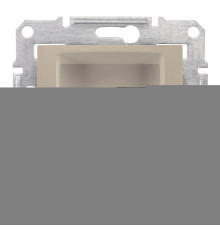 Розетка комп'ютерна, телефонна Schneider Electric SDN5100168 Sedna, титан, пластик, для врізного монтажу