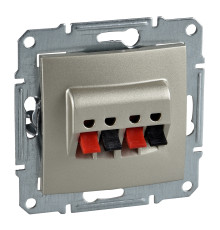 Розетка аудіо Schneider Electric SDN5400168 Sedna, титан, пластик, для врізного монтажу