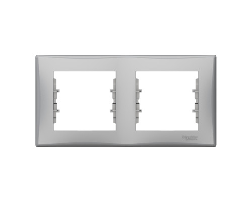 Рамка 2 поста Schneider Electric SDN5800360 Sedna, алюміній, пластик