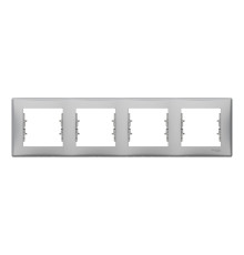 Рамка 4 поста Schneider Electric SDN5800760 Sedna, алюміній, пластик