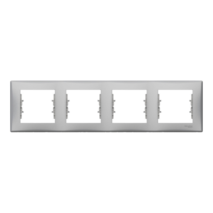 Рамка 4 поста Schneider Electric SDN5800760 Sedna, алюміній, пластик · Schneider Electric · schneider-electric-sdn5800760