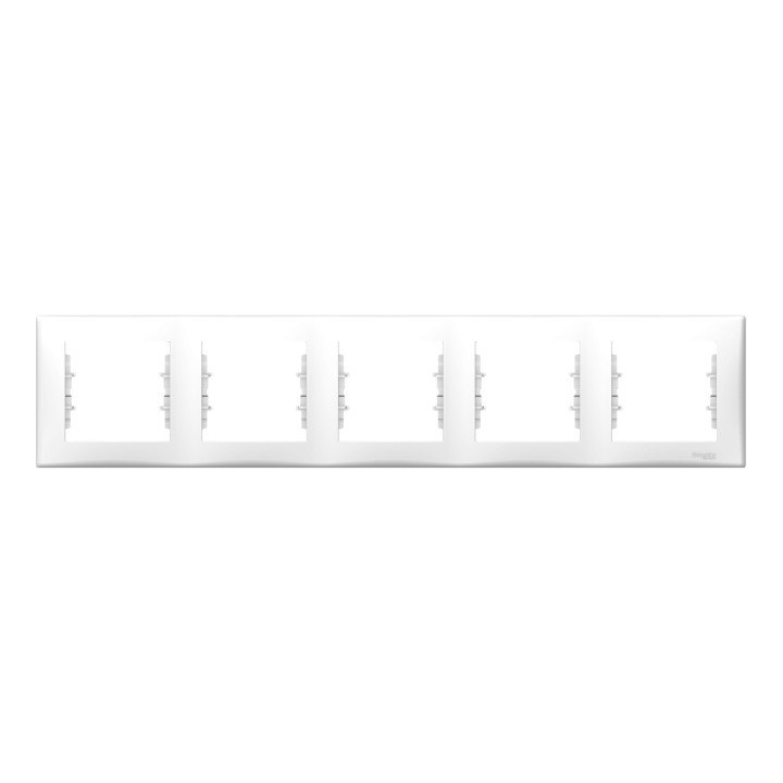 Рамка 5 постів Schneider Electric SDN5800921 Sedna, білий, пластик · Schneider Electric · schneider-electric-sdn5800921