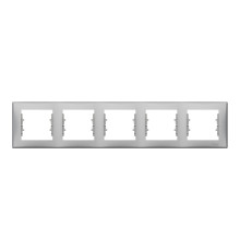 Рамка 5 постів Schneider Electric SDN5800960 Sedna, алюміній, пластик