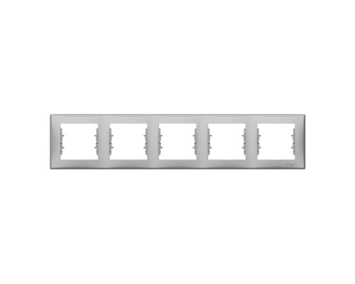Рамка 5 постів Schneider Electric SDN5800960 Sedna, алюміній, пластик
