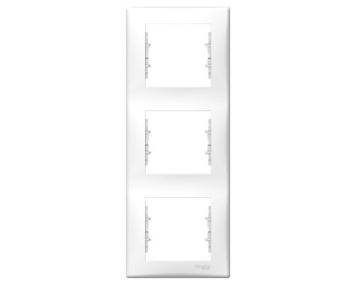 Рамка 3 поста вертикальна Schneider Electric SDN5801321 Sedna, білий, пластик