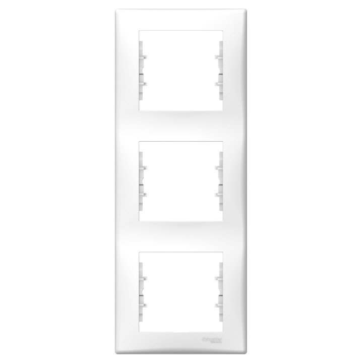 Рамка 3 поста вертикальна Schneider Electric SDN5801321 Sedna, білий, пластик · Schneider Electric · schneider-electric-sdn5801321