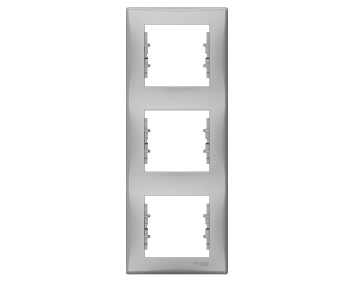 Рамка 3 поста вертикальна Schneider Electric SDN5801360 Sedna, алюміній, пластик