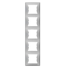Рамка 5 постів вертикальна Schneider Electric SDN5801560 Sedna, алюміній, пластик