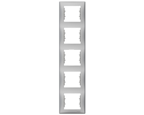 Рамка 5 постів вертикальна Schneider Electric SDN5801560 Sedna, алюміній, пластик