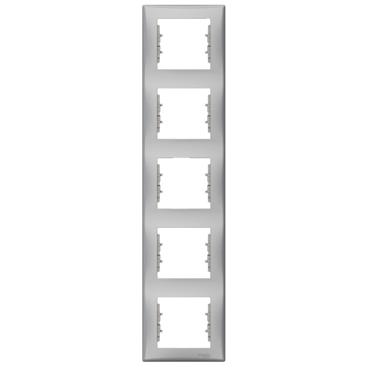 Рамка 5 постів вертикальна Schneider Electric SDN5801560 Sedna, алюміній, пластик · Schneider Electric · schneider-electric-sdn5801560