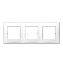 Рамка 3 поста Schneider Electric SDN5810721 Sedna, білий, пластик, ip44