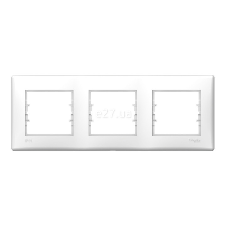 Рамка 3 поста Schneider Electric SDN5810721 Sedna, білий, пластик, ip44 · Schneider Electric · schneider-electric-sdn5810721