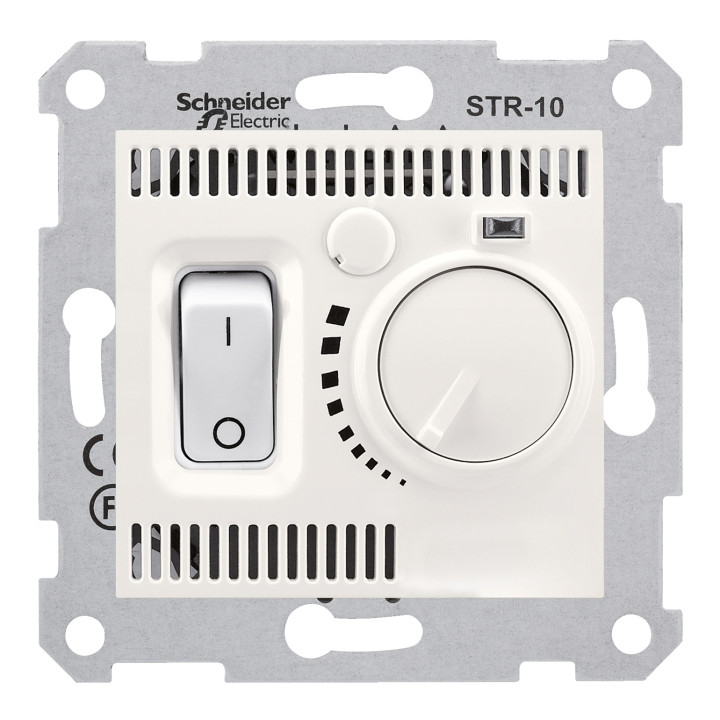 Кімнатний терморегулятор Schneider Electric SDN6000123 Sedna, слонова кістка, пластик, для врізного монтажу · Schneider Electric · schneider-electric-sdn6000123