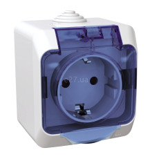 Розетка 220В Schneider Electric WDE000543 Cedar Plus, білий, із заземленням, Schuko