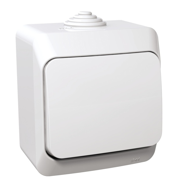 Перемикач прохідний 1-клавішний Schneider Electric WDE000560 Cedar Plus, білий · Schneider Electric · schneider-electric-wde000560