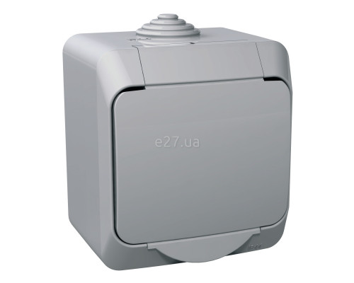 Вимикач 1-клавішний Schneider Electric WDE000610 Cedar Plus, сірий