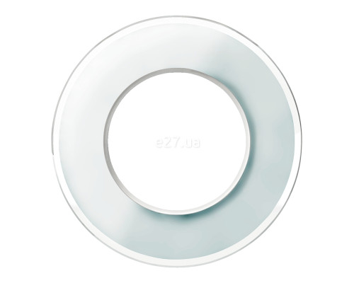 Рамка 1 пост Schneider Electric WDE011406 Renova Glass, білий, скло