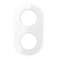 Рамка 2 поста Schneider Electric WDE011407 Renova Glass, білий, скло