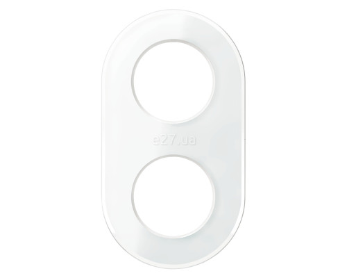 Рамка 2 поста Schneider Electric WDE011407 Renova Glass, білий, скло