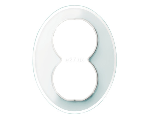 Рамка Schneider Electric WDE011409 Renova Glass, білий, скло