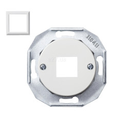Лицьова панель розетки RJ45 Schneider Electric WDE011700 Renova, білий, пластик, для врізного монтажу