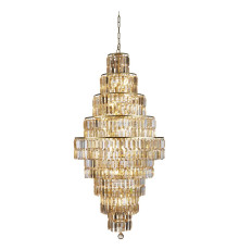 Люстра Searchlight 1500SB Empire 13Lt Chandelier - Satin Brass & Champagne Glass