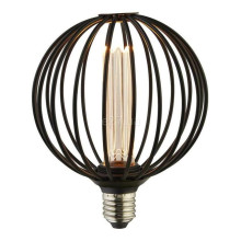 Лампа світлодіодна Searchlight 16004BK Globe Lamp - Black Metal E27, 3.5W 1800K E27, 360° · Searchlight · searchlight-16004bk