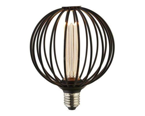 Лампа світлодіодна Searchlight 16004BK Globe Lamp - Black Metal E27, 3.5W 1800K E27, 360°