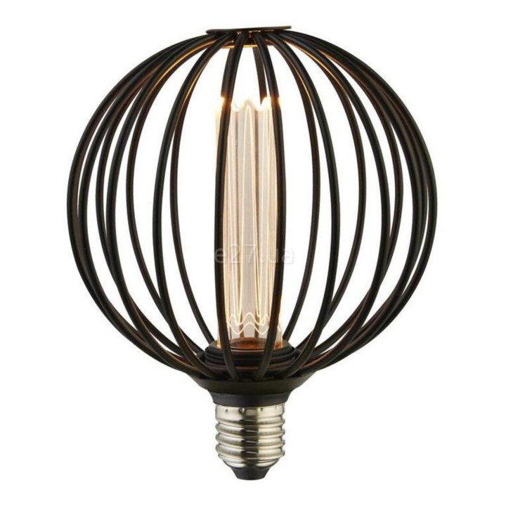 Лампа світлодіодна Searchlight 16004BK Globe Lamp - Black Metal E27, 3.5W 1800K E27, 360° · Searchlight · searchlight-16004bk