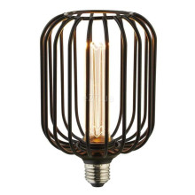 Лампа світлодіодна Searchlight 16005BK Drum Lamp - Black Metal E27, 3.5W 1800K E27, 360° · Searchlight · searchlight-16005bk