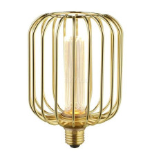 Лампа світлодіодна Searchlight 16005GO Drum Lamp - Gold Metal E27, 3.5W 1800K E27, 360°