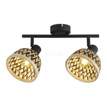 Спот Searchlight 19931-2BK Lance 2Lt Spotlight - Black With Bamboo · Searchlight · searchlight-19931-2bk