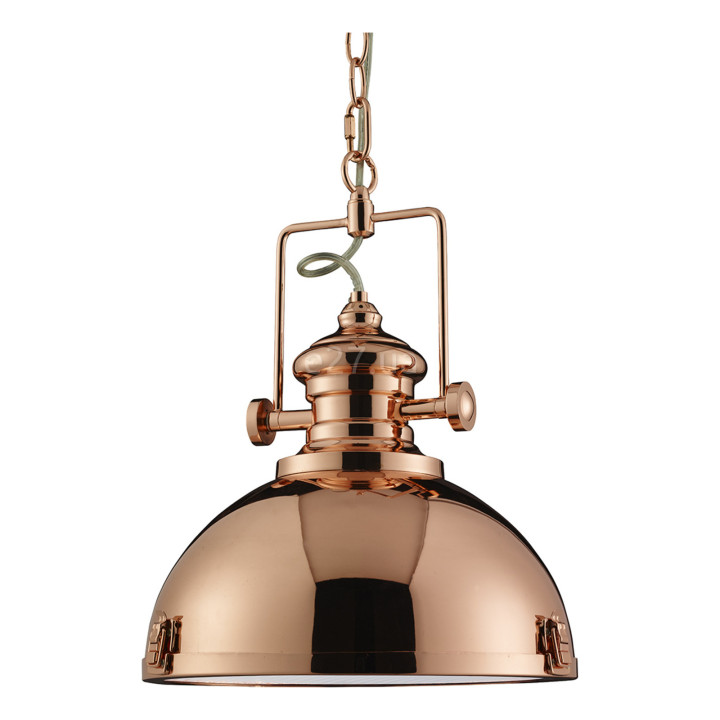 Підвісний світильник Searchlight 2297CU Industrial Pendants · Searchlight · searchlight-2297cu