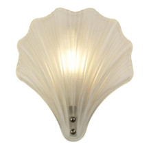 Бра Searchlight 28980SS Shell 1Lt Wall Light, Satin Silver Metal &Frosted Glass IP44 · Searchlight · searchlight-28980ss