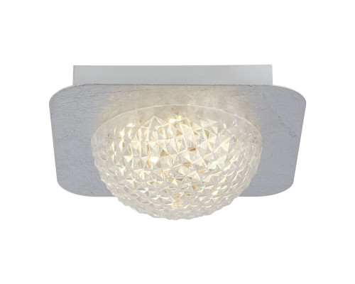 Люстра Searchlight 32511-1SI Celestia LED Flush Ceiling Light - Silver Leaf & Acrylic, 6.5 Вт, 585 лм, 3000K