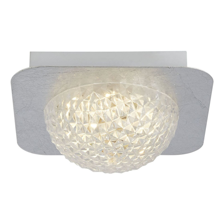 Люстра Searchlight 32511-1SI Celestia LED Flush Ceiling Light - Silver Leaf & Acrylic, 6.5 Вт, 585 лм, 3000K · Searchlight · searchlight-32511-1si