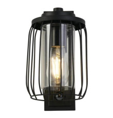 Бра Searchlight 44610BK-PIR Reed 1Lt Wall Light with PIR , Black Metal and PC Shade