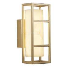 Бра Searchlight 45910GO Mirage LED Wall Light, Matt Gold & Marbleised Resin, 8 Вт, 204 лм, 3000К · Searchlight · searchlight-45910go