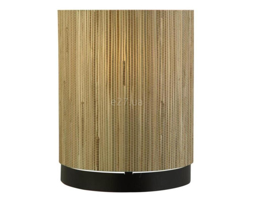 Настінний світильник Searchlight 49714BK Meadow 1Lt Wall Light, Natural Grass Shade and Black Metal