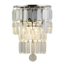 Бра Searchlight 61321-2CC Empire 2LT Wall Light, Chrome with Clear Crystal