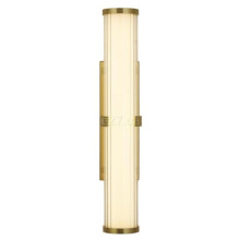 Підсвітка для дзеркала Searchlight 63124-1GO Clamp Wall Light - Gold Metal, Ribbed Clear & Opal Diffuser, 7 Вт, 561 лм, 3000К · Searchlight · searchlight-63124-1go