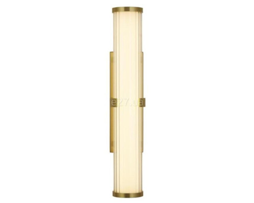 Підсвітка для дзеркала Searchlight 63124-1GO Clamp Wall Light - Gold Metal, Ribbed Clear & Opal Diffuser, 7 Вт, 561 лм, 3000К